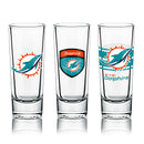 NFL Shot Glasses 6 Pack Set - Miami Dolphins