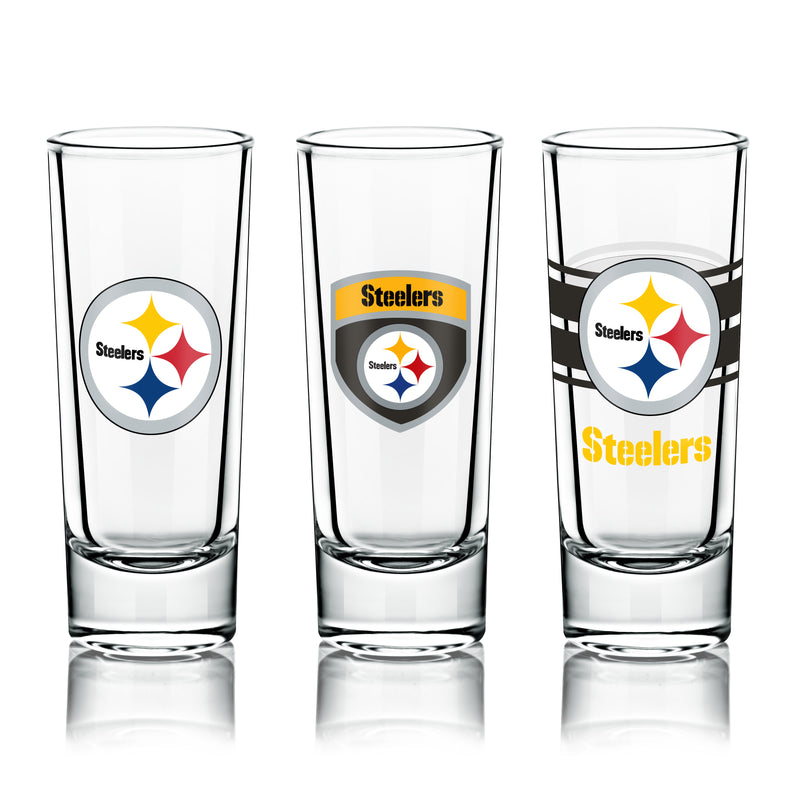 NFL Shot Glasses 6 Pack Set - Pittsburgh Steelers