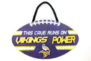 NFL Football Wooden Mancave Sign - Minnesota Vikings - Flashpopup.com