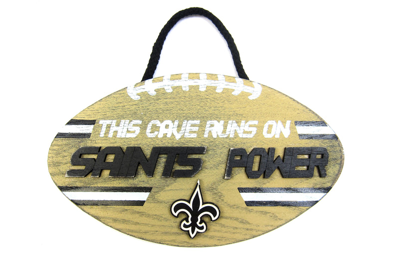 NFL Football Wooden Mancave Sign - New Orleans Saints - Flashpopup.com
