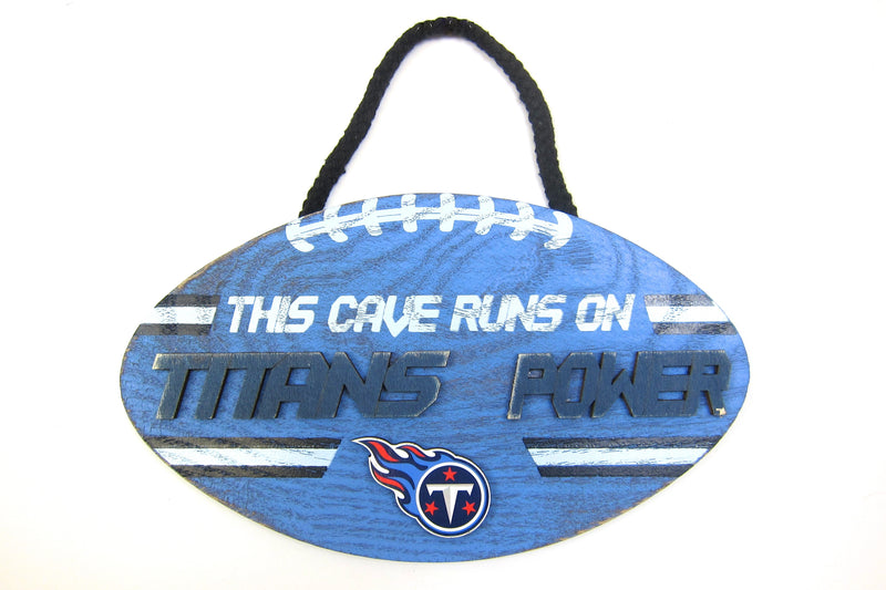 NFL Football Wooden Mancave Sign - Tennessee Titans - Flashpopup.com