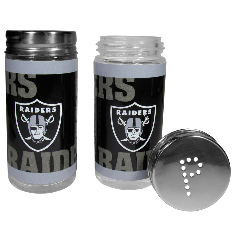 NFL Glass Salt & Pepper Shakers - Las Vegas Raiders - Flashpopup.com