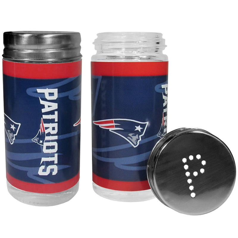 NFL Glass Salt & Pepper Shakers - New England Patriots - Flashpopup.com