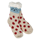 Sherpa Footy Socks, Non Slip Bottom - Kitty - Flashpopup.com
