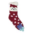 Sherpa Footy Socks, Non Slip Bottom - Kitty - Flashpopup.com
