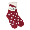 Sherpa Footy Socks, Non Slip Bottom - Kitty - Flashpopup.com