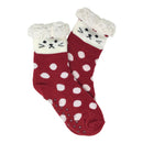 Sherpa Footy Socks, Non Slip Bottom - Kitty - Flashpopup.com