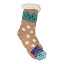 Sherpa Footy Socks, Non Slip Bottom - Kitty - Flashpopup.com