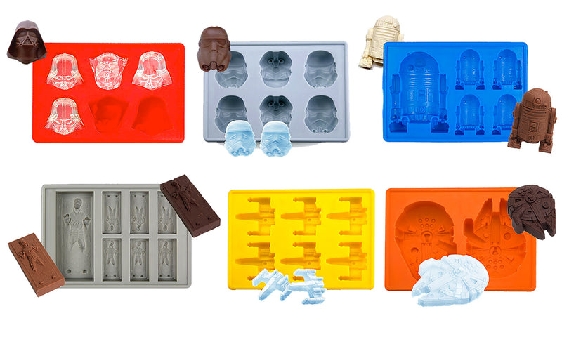 Star Wars 6-Pack Silicone Ice Tray, Collection All - Flashpopup.com