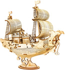 DIY 3D Wood Puzzle - Japanese Diplomatic Ship - 91pcs - Flashpopup.com