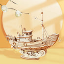 DIY 3D Wood Puzzle - Fishing Ship - 104pcs - Flashpopup.com