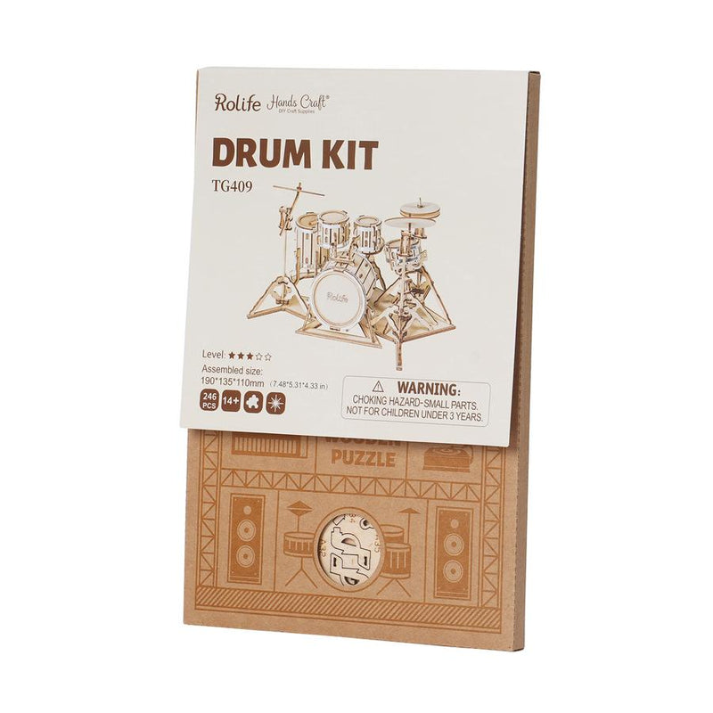 DIY 3D Puzzle 2 Pack - Drum Kit and Electric Guitar