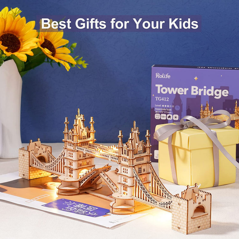 DIY 3D Puzzle - Tower Bridge - 113pcs - Flashpopup.com