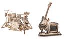 DIY 3D Puzzle 2 Pack - Drum Kit and Electric Guitar