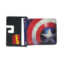 Marvel Comics Captain America Blue Men's Bifold Wallet - Flashpopup.com