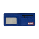 Marvel Comics Captain America Blue Men's Bifold Wallet - Flashpopup.com