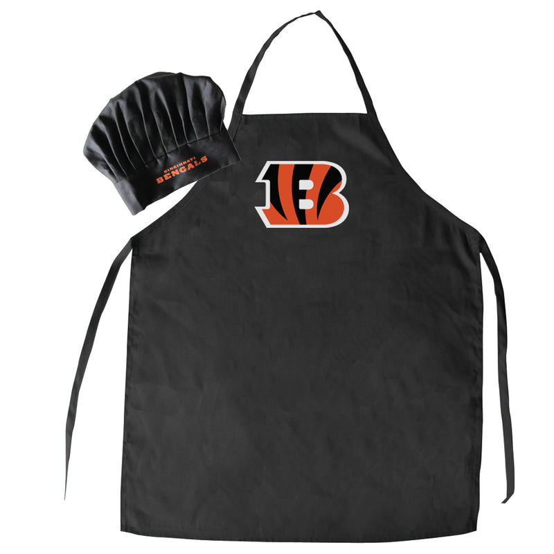 NFL Cincinnati Bengals Chef Hat & Apron Set - Flashpopup.com