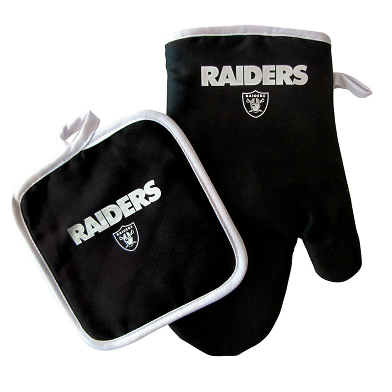 NFL Raiders Mitt & Pot Holder Set - Flashpopup.com