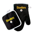 NFL Pittsburgh Steelers Oven Mitt & Pot Holder Set - Flashpopup.com