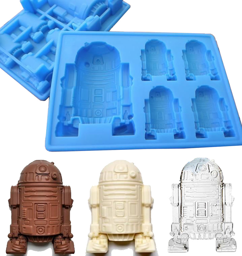Star Wars X-Wing Party Ice Chocolate Candy Jello Silicone Mold Tray Cube  (Darth Vader/Stormtrooper)