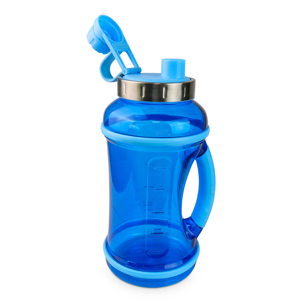 70oz Sport Water Bottle with Twist-Off Lid & Carry Handle Blue 
