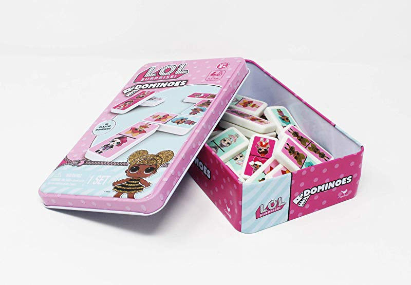 LOL Suprise Dolls Dominoes Dominos Tin Game (NEW) - Flashpopup.com