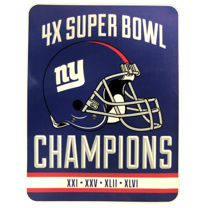 NFL Super Bowl Celebration Plush Throw - New York Giants - Flashpopup.com