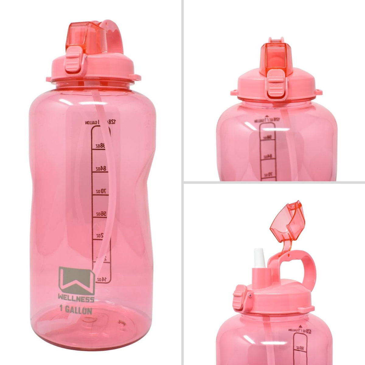 Wellness 128oz (1 Gallon) Sports Water Bottle