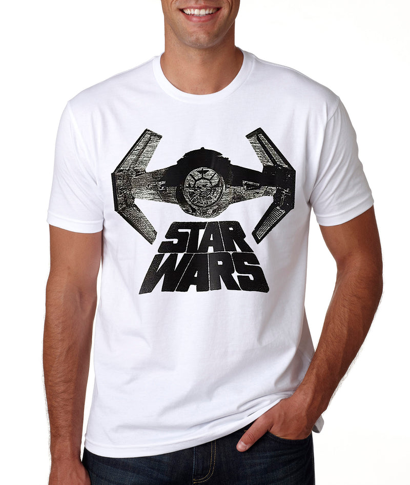 Star Wars Tshirt Sw Logo White, Small - Flashpopup.com